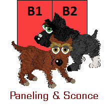 B1B2:  Paneling & Sconce